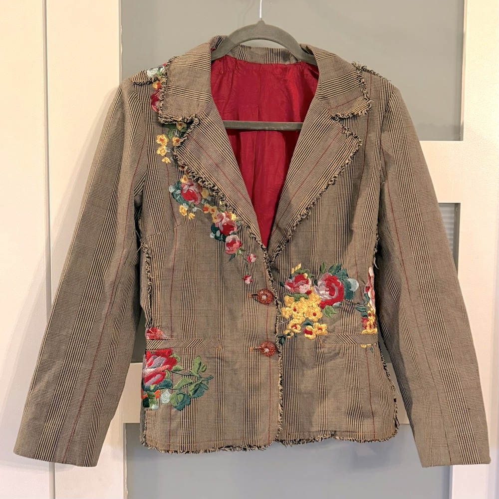 JOHNNY WAS 3J Workshop Series II Rose Cascade jacket. Size S